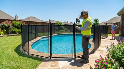 Pool fence installation in Tulsa