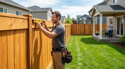 Privacy fence installation in Tulsa
